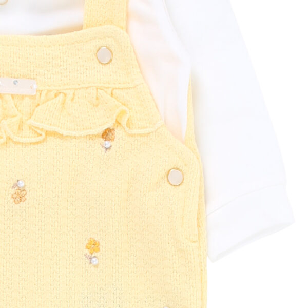 Baby's Cozy Half Mesh Dungarees Romper - Imagem 2