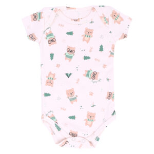 Teddy Bear Short Sleeve Bodysuit