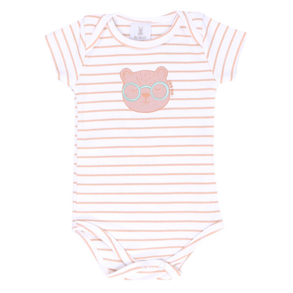 Teddy Bear Short Sleeve Bodysuit - Imagem 2