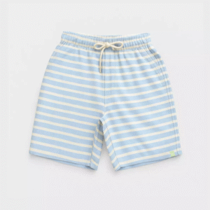Striped Linen Bermuda Shorts