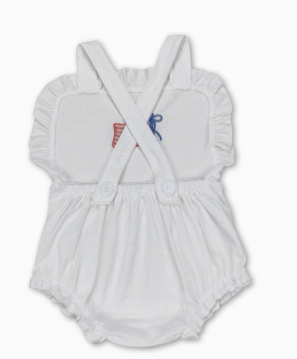 White Strap Flag Romper - Imagem 2