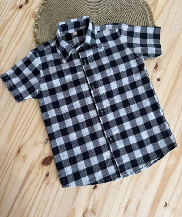 Traditional Plaid Short Sleeve Shirt - Imagem 2